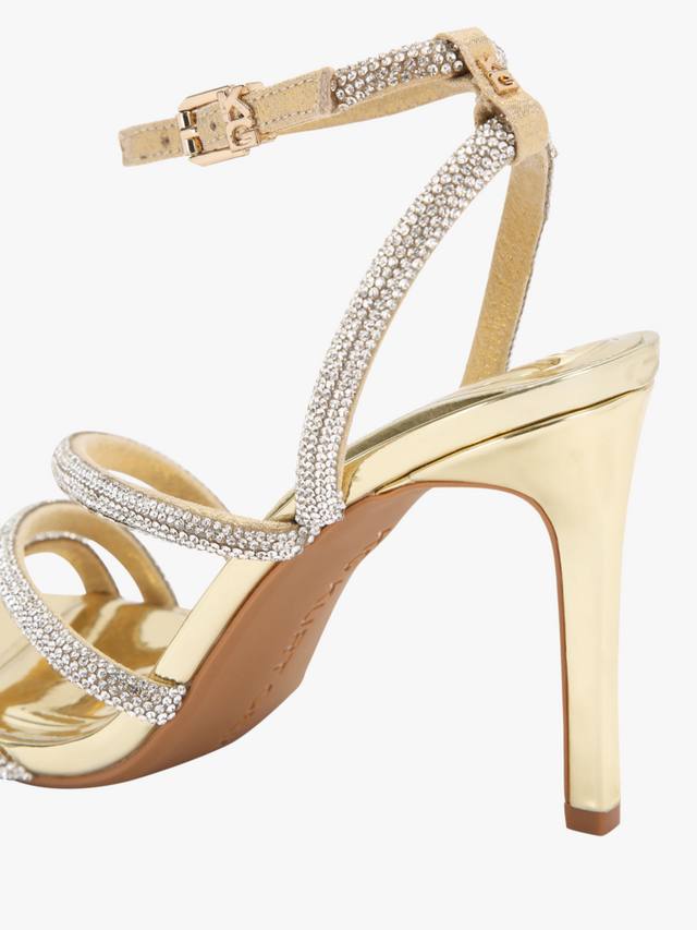 Босоножки на высоком каблуке с ремешками KG Kurt Geiger, золотой — фото 4