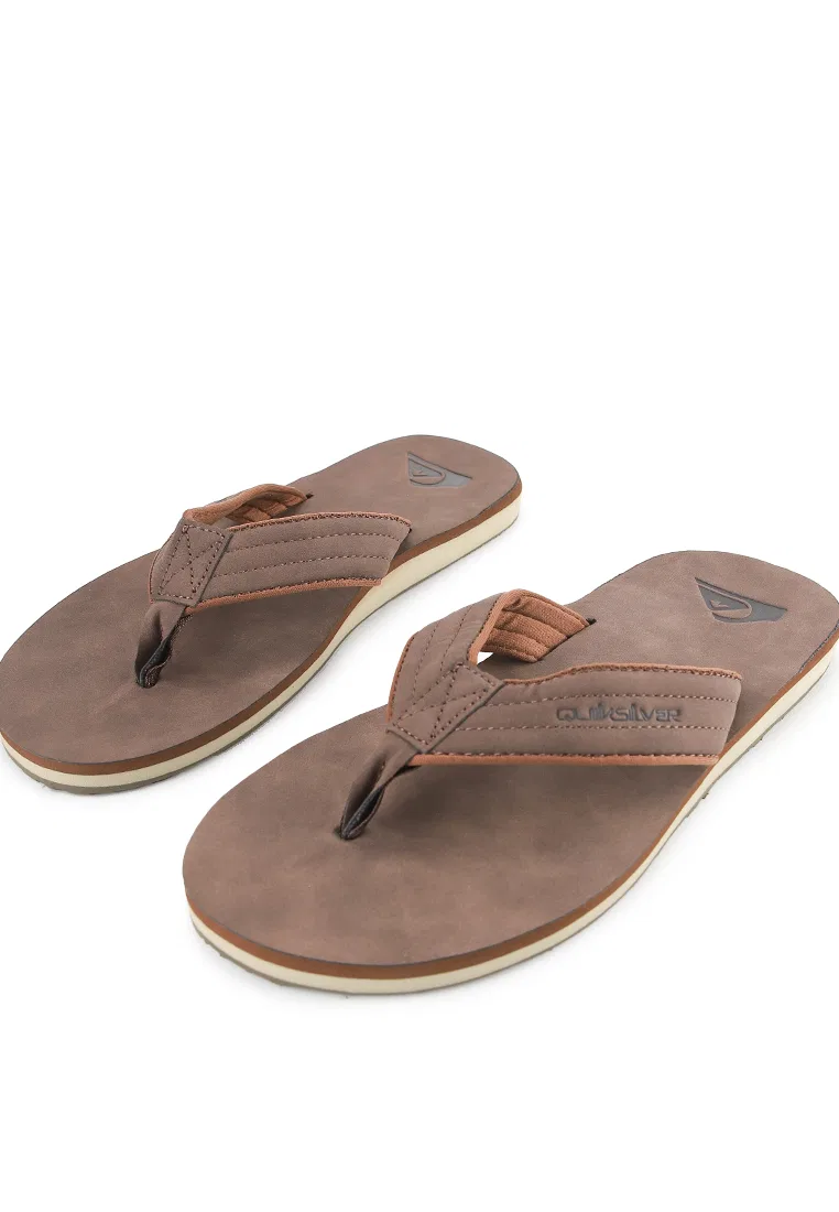 Вьетнамки Carver Nubuck Quiksilver, коричневый — фото 3