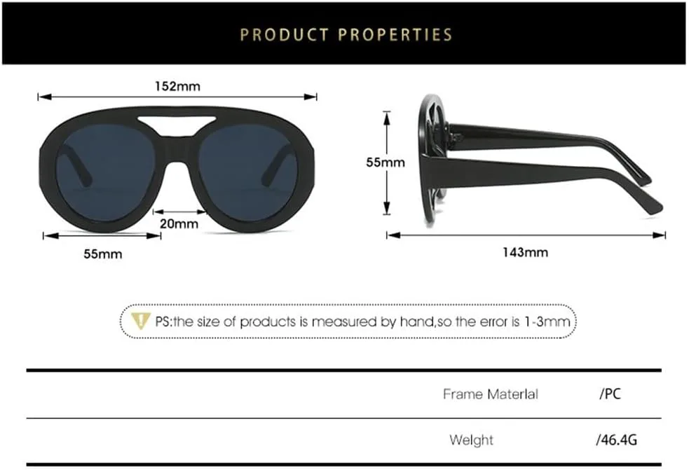 

Солнцезащитные очки UV400 – круглые, увеличенного размера, с градиентным покрытием, для женщин и мужчин, для бега и занятий спортом на открытом воздухе UYPTK, Black