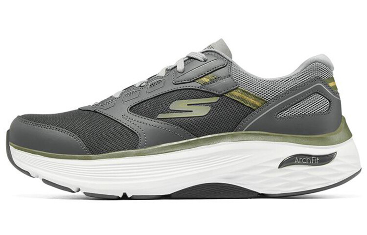 Кроссовки Max Cushioning для тренировок для мужчин с низким верхом, серые Skechers