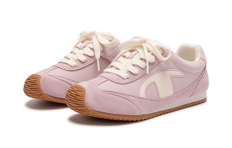 Champion Kids Износостойкие легкие амортизирующие низкие детские беговые кроссовки soft pink kids — фото 3