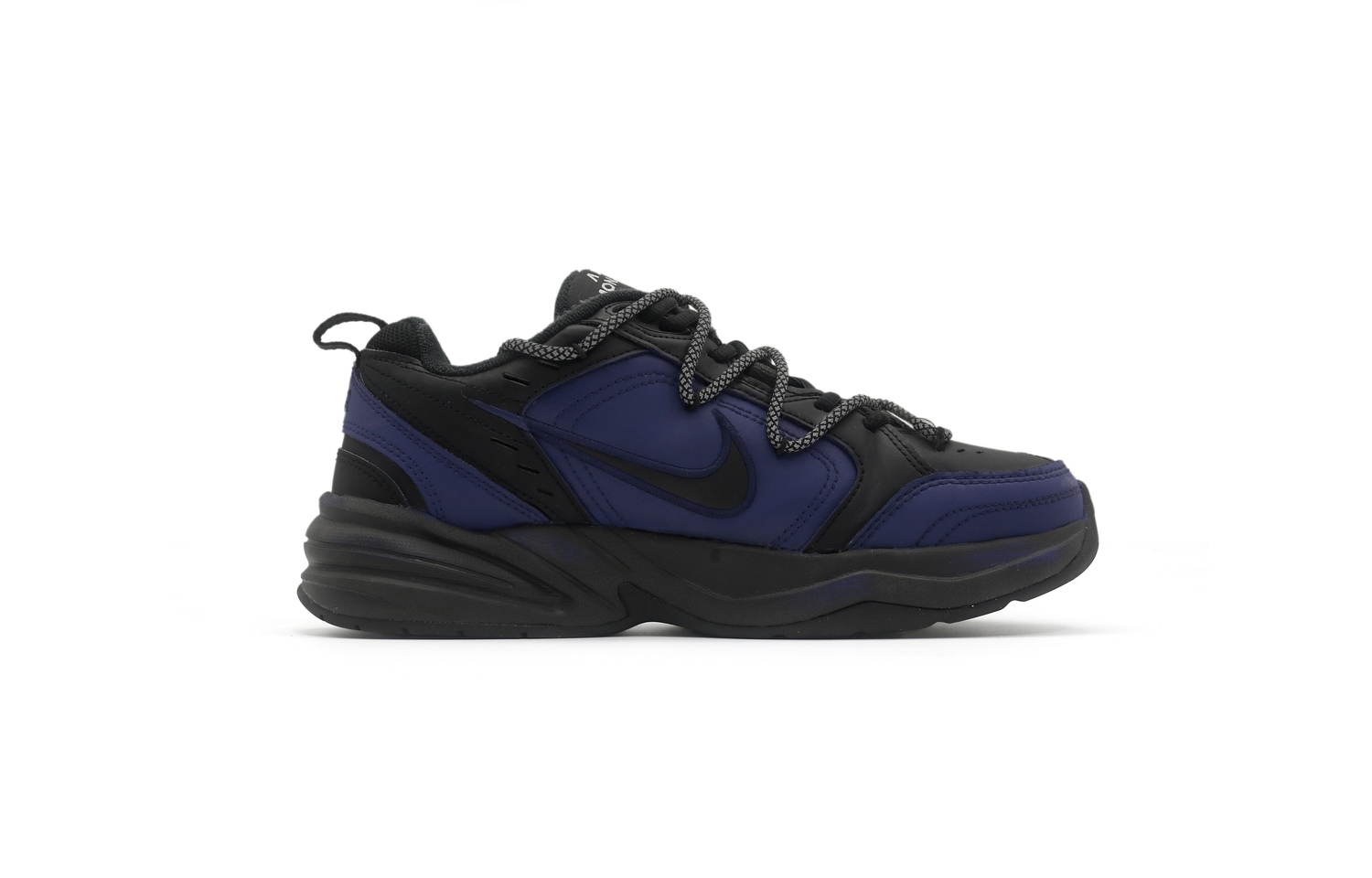 Air Monarch 4 Low Top Chunky Sneakers Unisex фиолетовые Nike, черный — фото 3