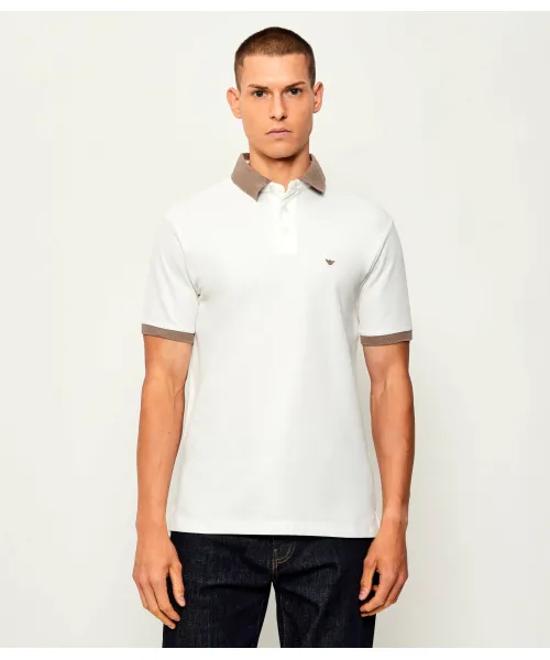

Футболка поло Regular fit Emporio Armani, белый