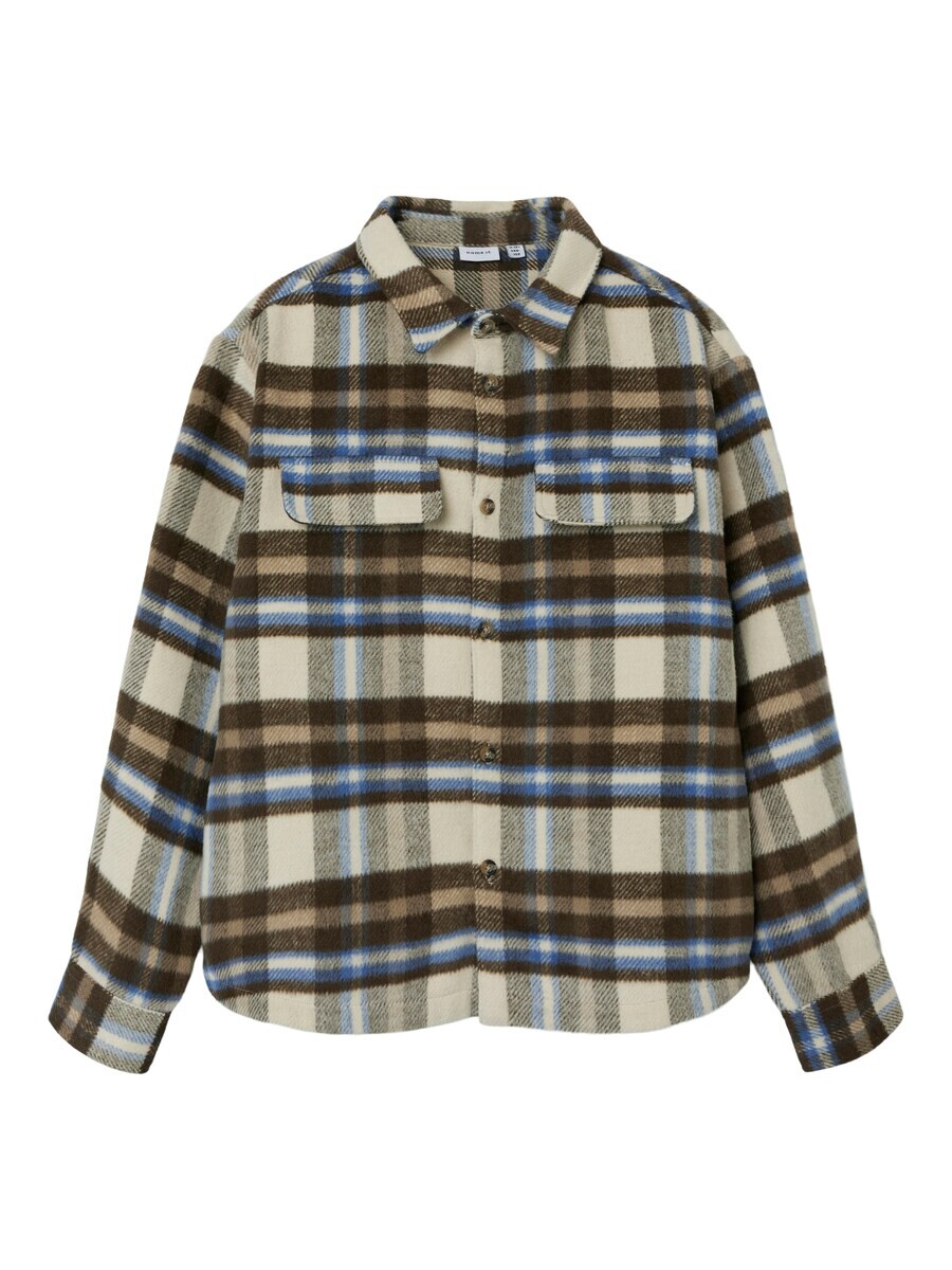 

Рубашка NAME IT Regular fit Button Up NKMOWE, бежевый