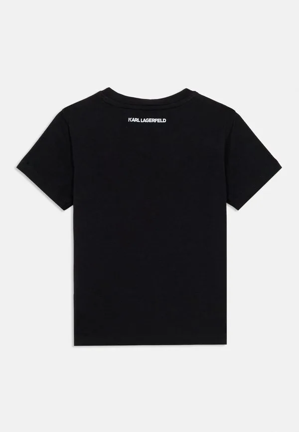 Футболка с принтом Karl Lagerfeld Kids, Black — фото 2