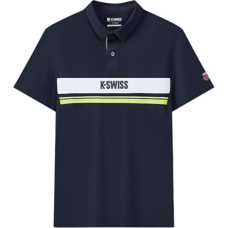 

K·SWISS Футболка-поло KSWISS мужская dark indigo, Фиолетовый, K·SWISS Футболка-поло KSWISS мужская dark indigo