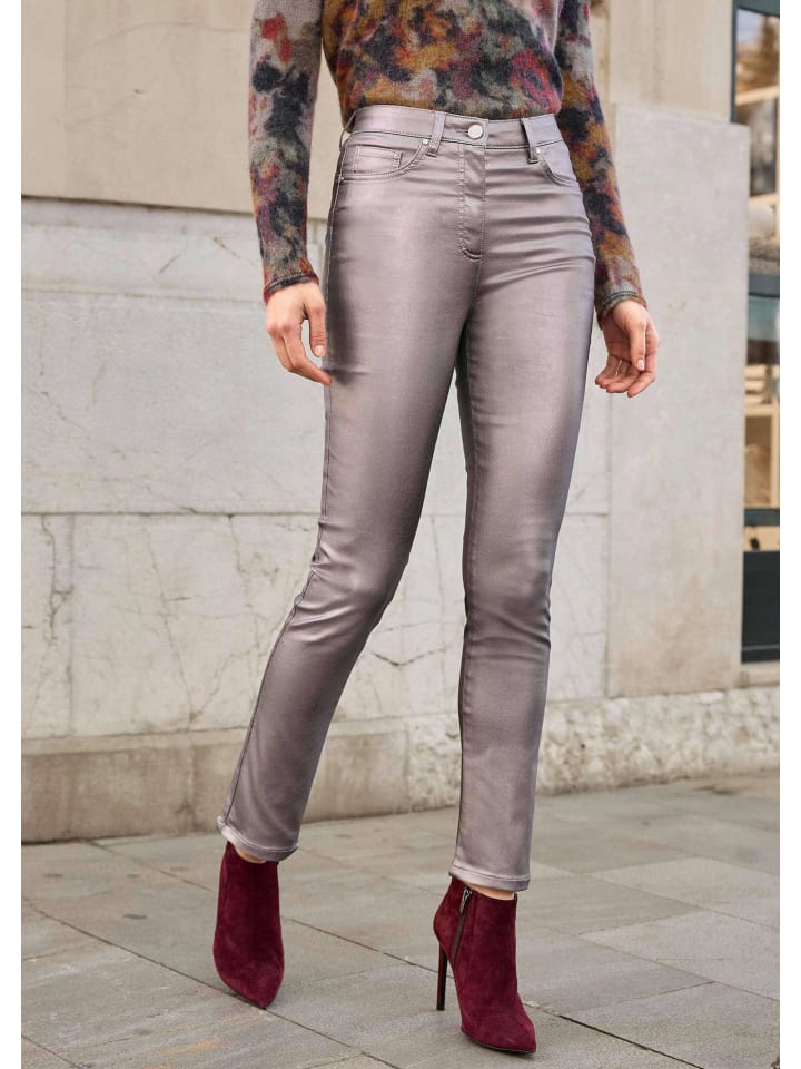 

Alba Moda Джинсы розового/металлического цвета