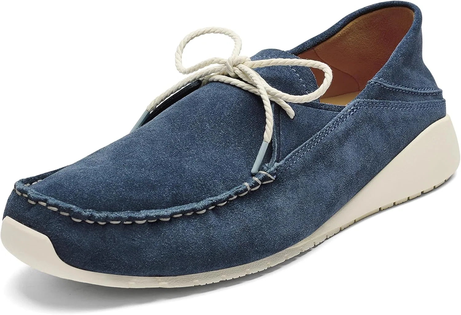 Лоферы мужские из итальянской замши OLUKAI, Channel Blue