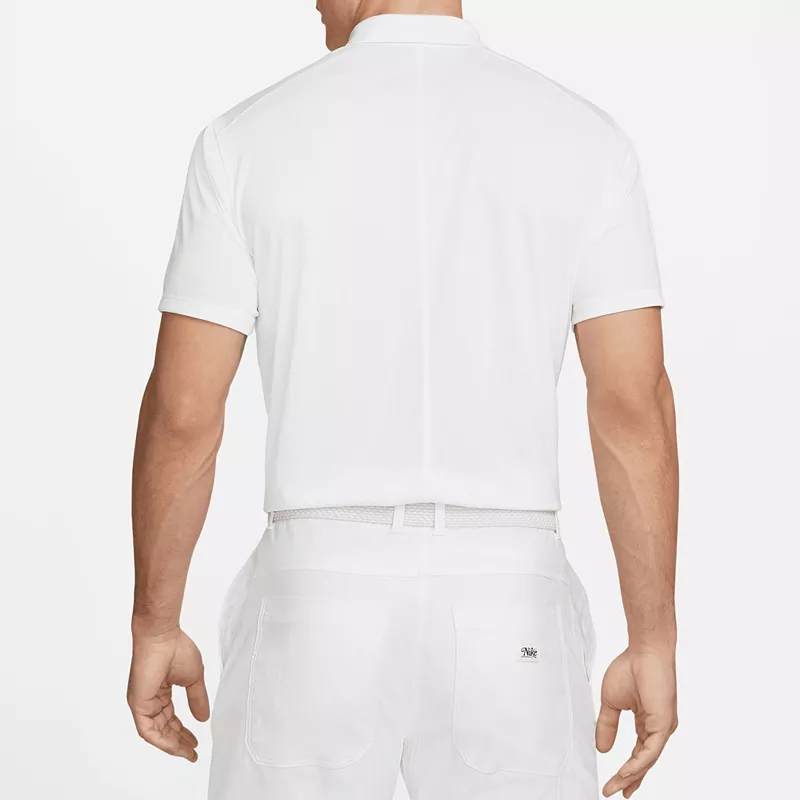 Мужская футболка-поло NikeCourt Dri-FIT, белый/черный — фото 3