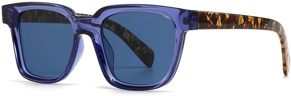 

Квадратные женские солнцезащитные очки, модные сине-зеленые оттенки, защита от ультрафиолета UV400; мужские солнцезащитные очки в стиле ретро-панк WNCKSQ, Blue Leopard Blue