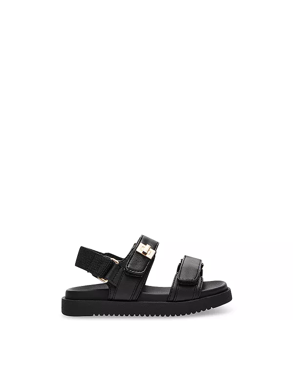 Сандалии Tmona для девочек - для малышек и детей младшего возраста. Steve Madden, черный — фото 3