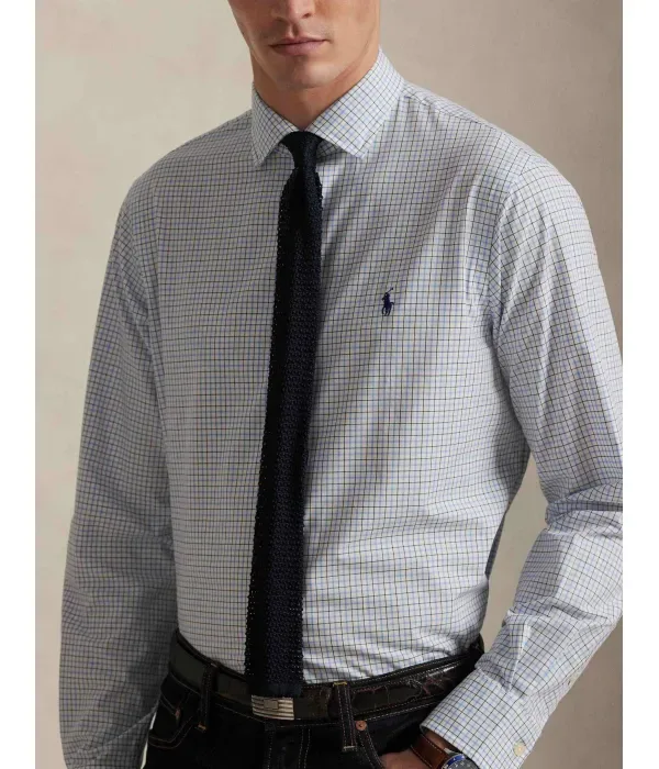 Рубашка slim fit Polo Ralph Lauren, небесно-голубой — фото 4