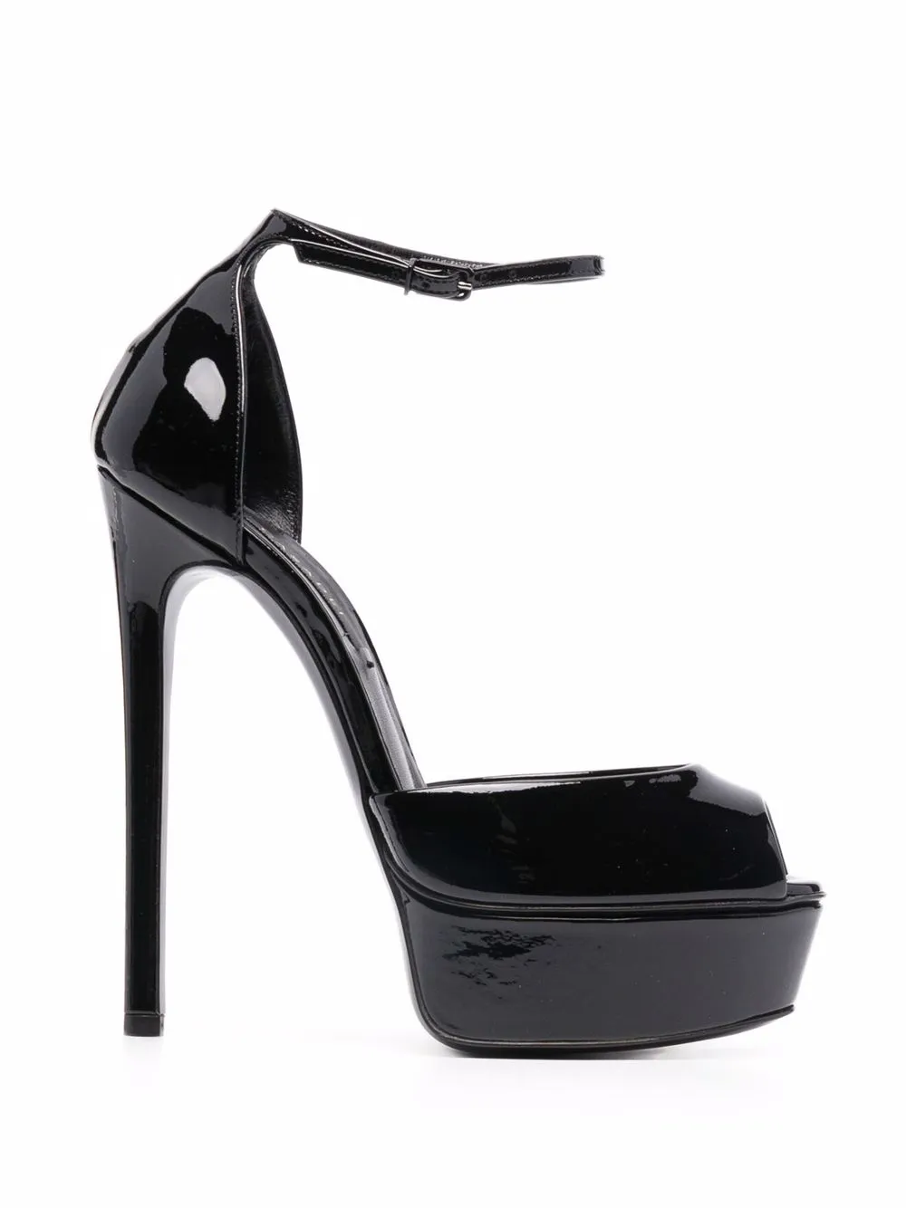 Босоножки Flora на шпильке Casadei, черный