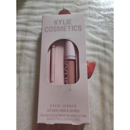 

Жидкая помада Kylie Jenner High Shine 319 Diva с карандашом для губ Kylie Cosmetics
