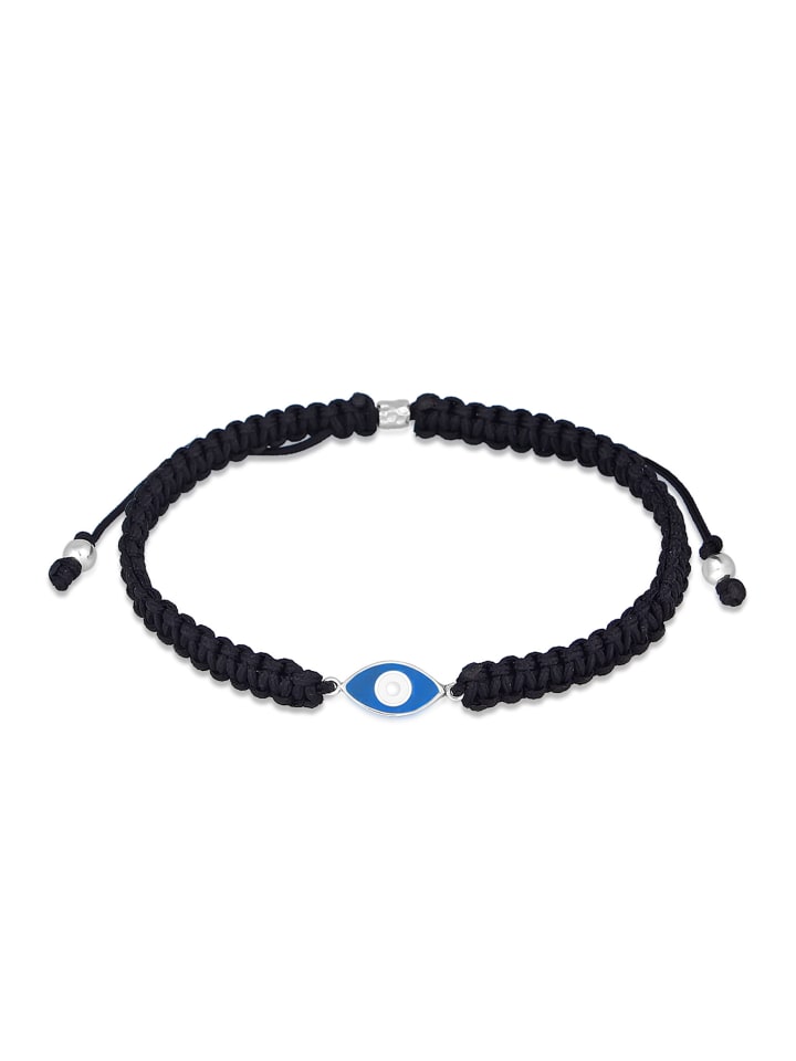 

KUZZOI Браслет из серебра 925 пробы с изображением сглаза в черном цвете