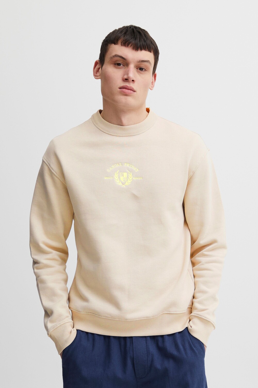 

Толстовка CASUAL FRIDAY CFSage relaxed sweat w. embroidery 20504729, серый