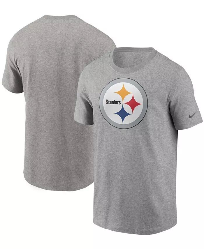 

Мужская серая футболка с логотипом Pittsburgh Steelers Primary Logo Nike