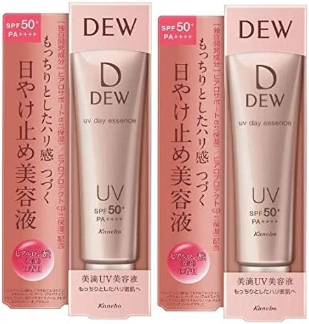 Набор солнцезащитной эссенции DEW UV Day Essence SPF 50+ PA++++, 2 шт. по 40 г