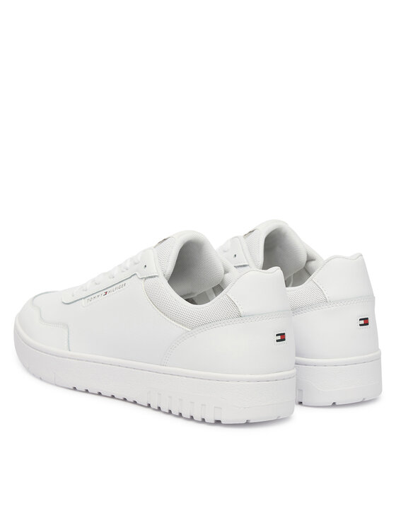 Кроссовки Th Basket Core Lite Lth FM0FM05713 Tommy Hilfiger, белый — фото 3