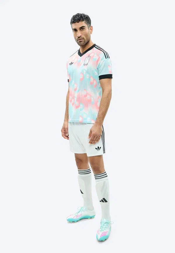Шорты реплика Adidas Performance Belgium 26 away, белый/черный — фото 2