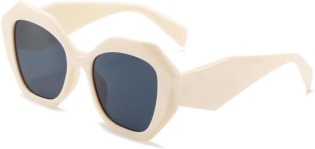 

Ретро-солнцезащитные очки большого размера неправильной формы для женщин, модные очки-гелевые очки, солнцезащитные очки с градиентной защитой от УФ-излучения для мужчин UUPTTPL, Beige Gray