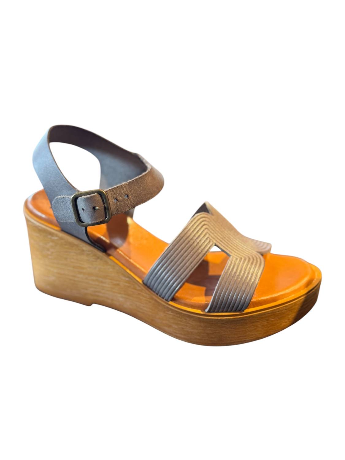 Женские мюли Bella Wedge в сером цвете BTU by Bertuchi, серый