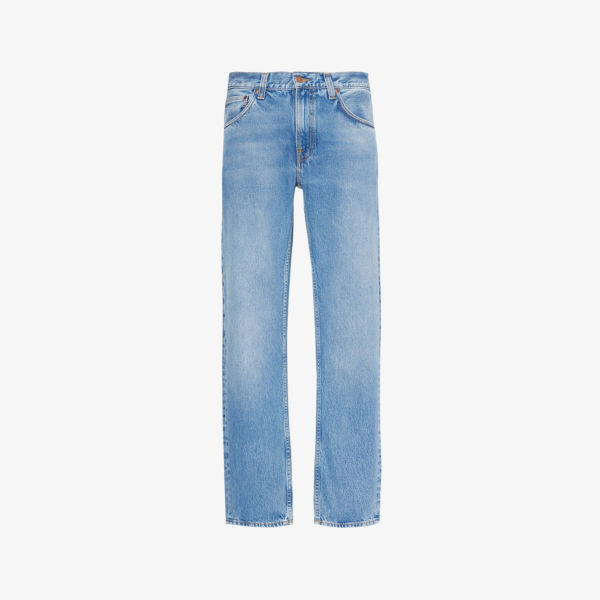 

Джинсы Gritty Jackson прямого кроя, стандартного кроя Nudie Jeans, синий