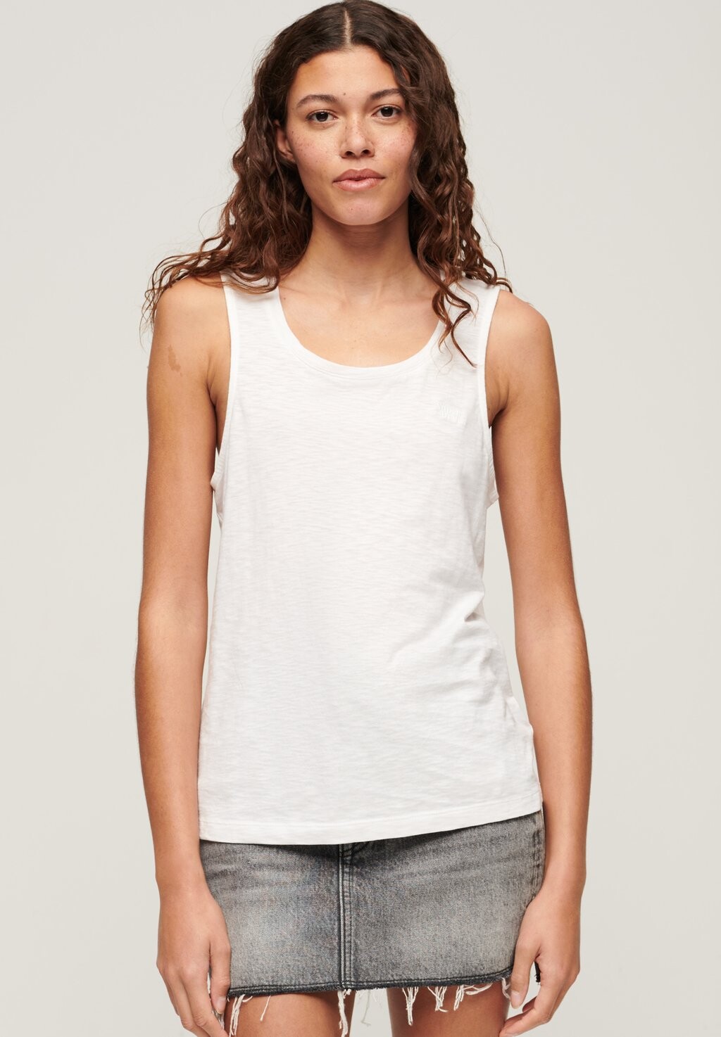 Топ SCOOP NECK TANK Superdry, цвет optic