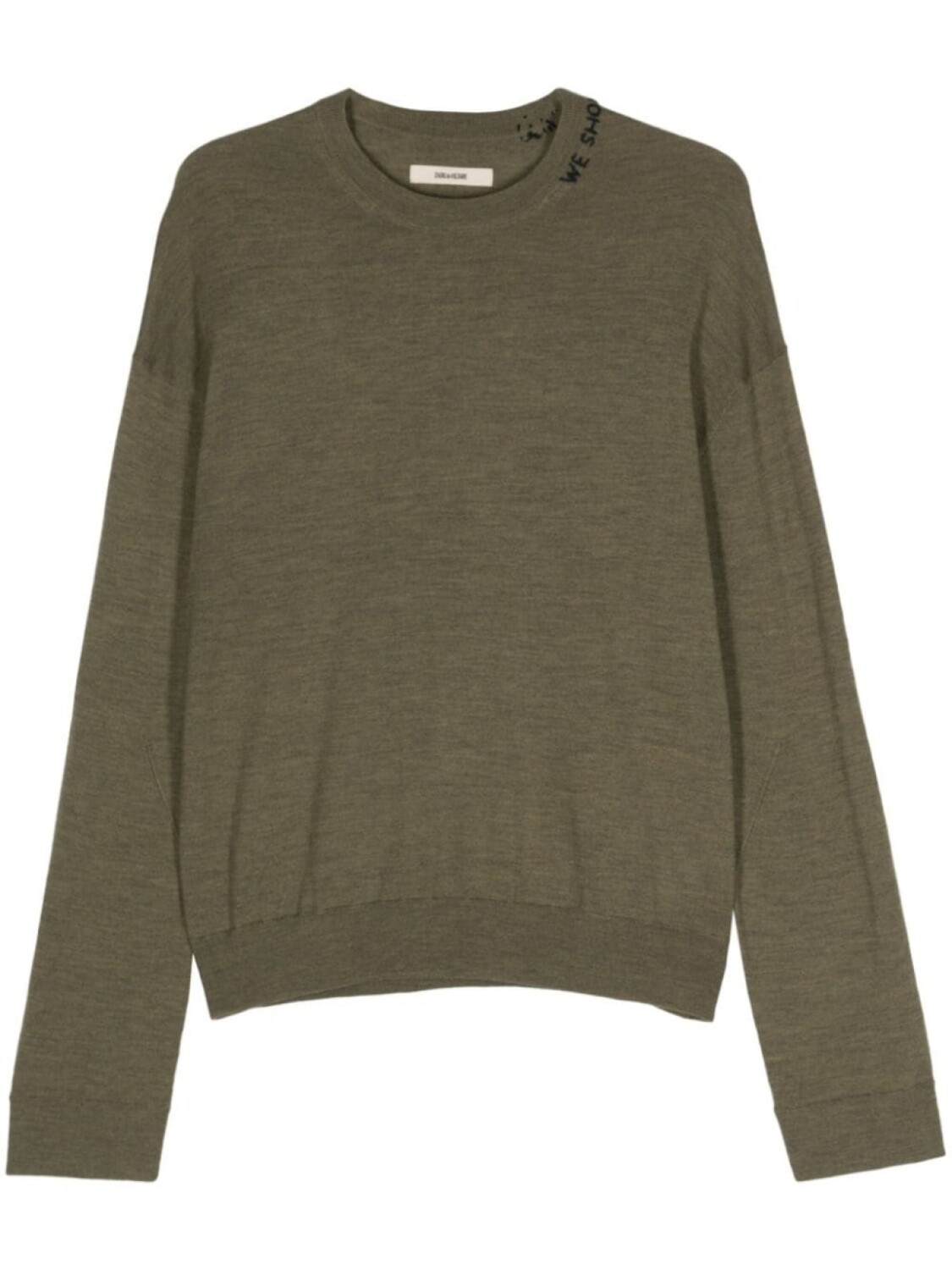 

Zadig&Voltaire шерстяной джемпер с вышивкой, зеленый