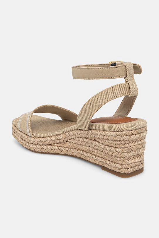 Сандалии TOMMY HILFIGER ESPAD MID WEDGE Tommy Hilfiger, бежевый — фото 3