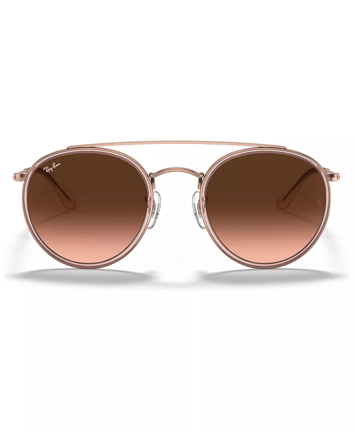 

Солнечные очки, RB3647N ROUND DOUBLE BRIDGE Ray-Ban, розовый