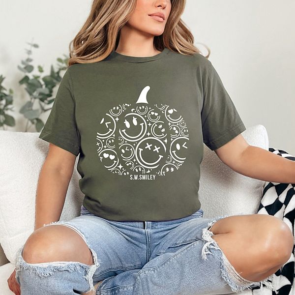 

Футболка с коротким рукавом SWSmiley pumpkin outline Simply Sage Market, Army Green, Зеленый, Футболка с коротким рукавом SWSmiley pumpkin outline Simply Sage Market, Army Green