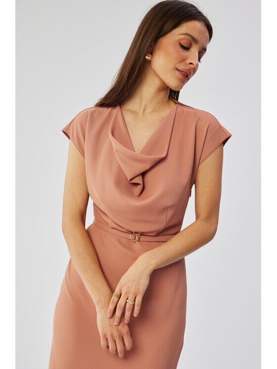 

Коктейльное платье удобного кроя Stylove, розовый