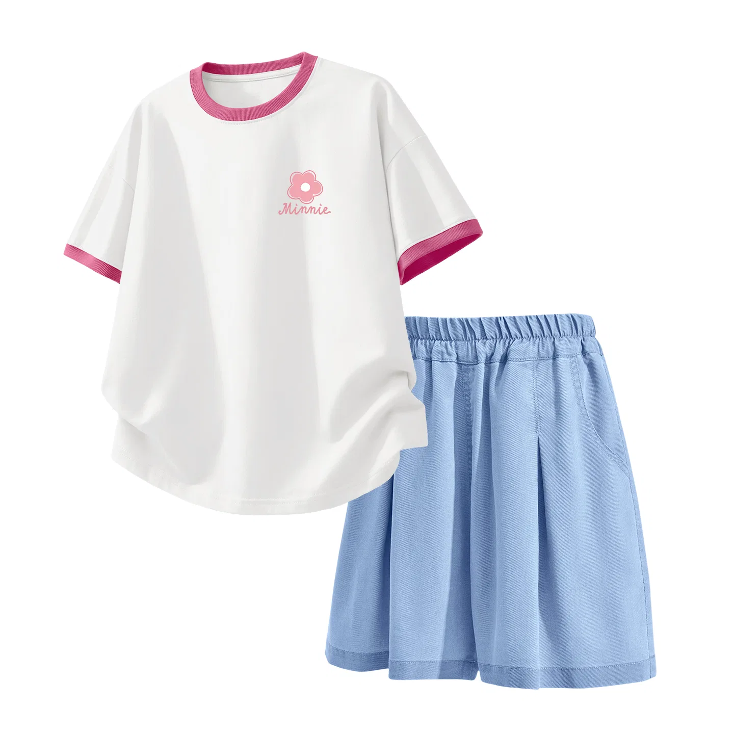 Disney Детский спортивный костюм Дисней с принтом и контрастными рукавами, цвет: темно-бордовый и светло-голубой — фото 3