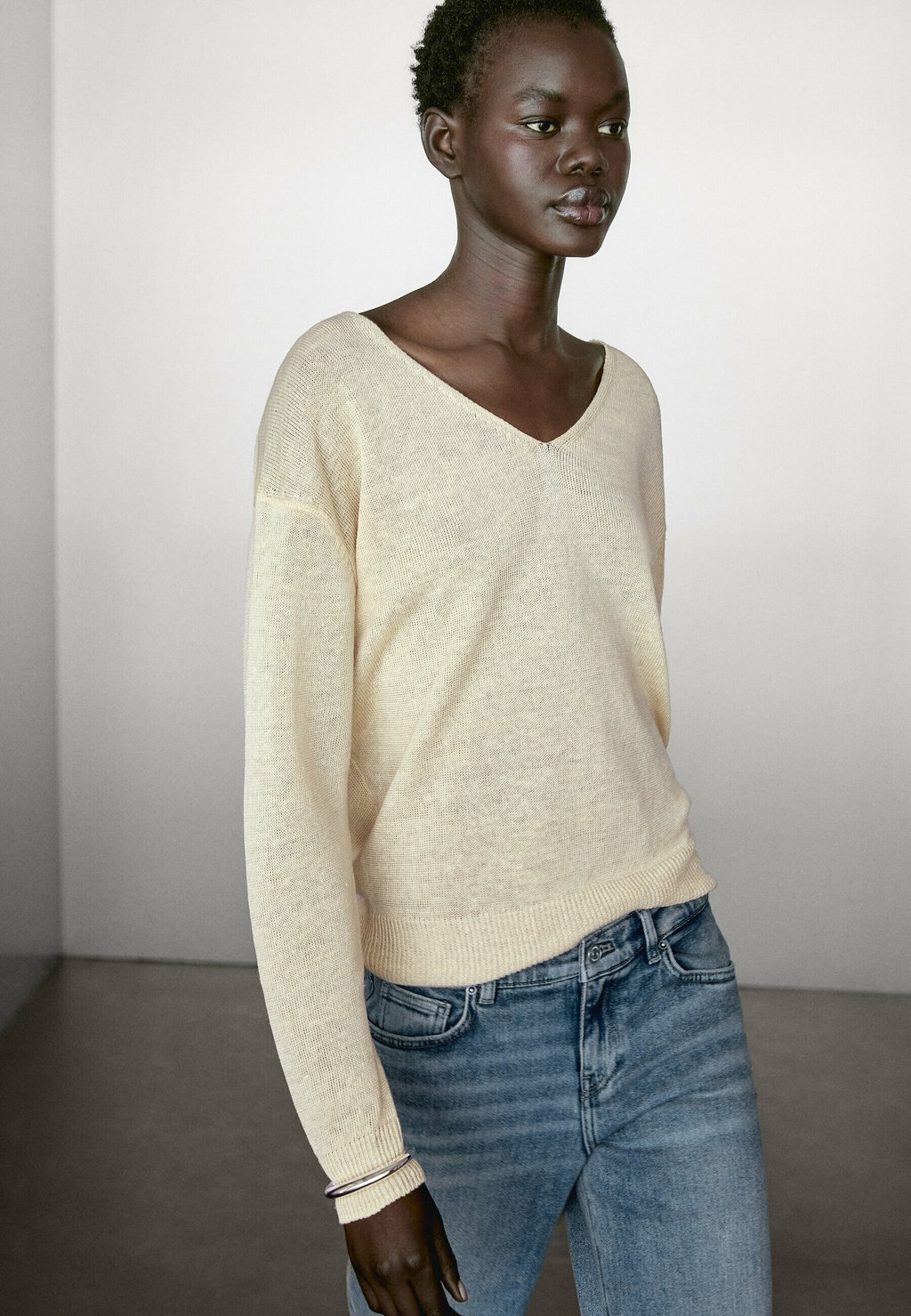 

Джемпер Massimo Dutti, горчично-желтый