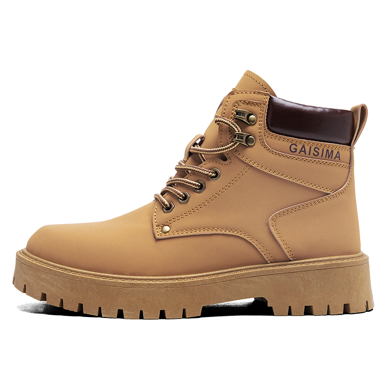 

GAISIMA Мужские желтые ботинки Martin, цвет Yellow