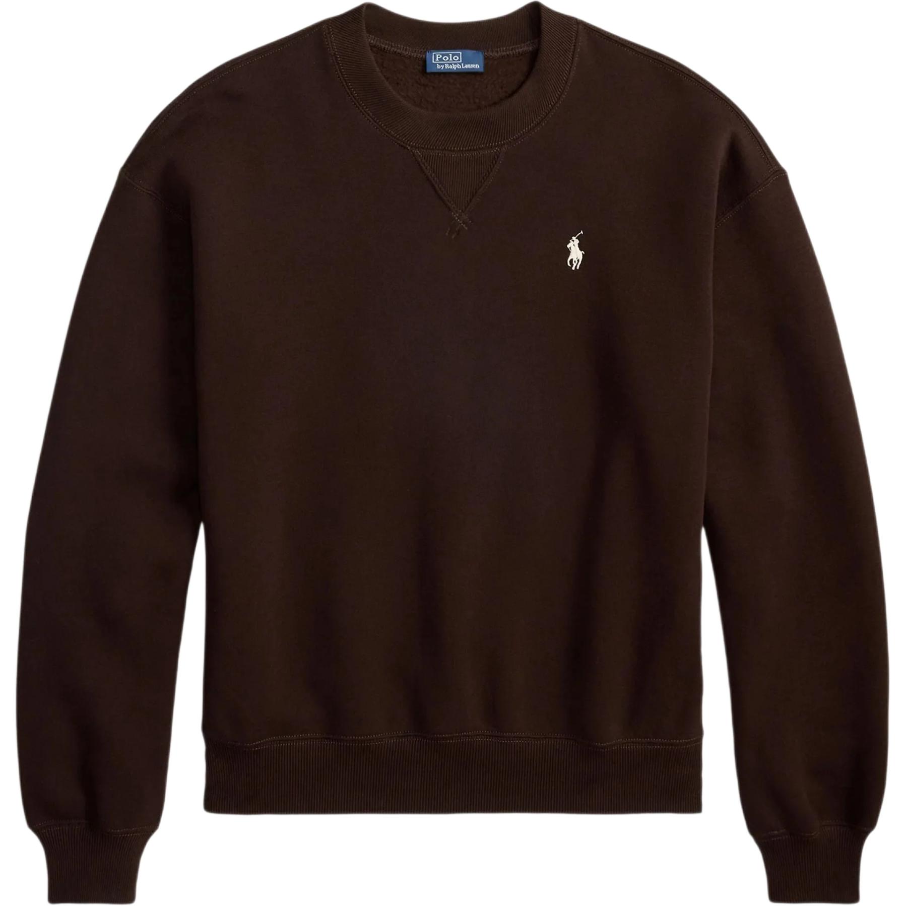 

Свитшот с круглым вырезом Polo Ralph Lauren, коричневый