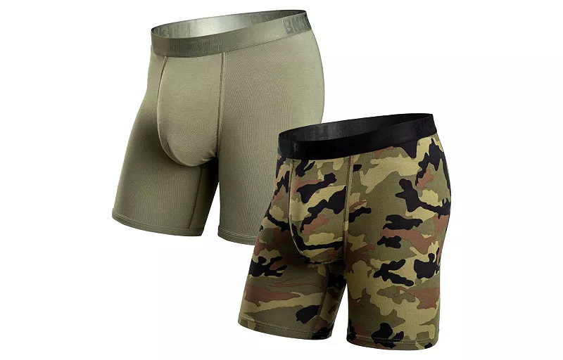 

BN3TH Мужские классические боксеры с принтом — 2 шт, цвет Pine/Camo Green