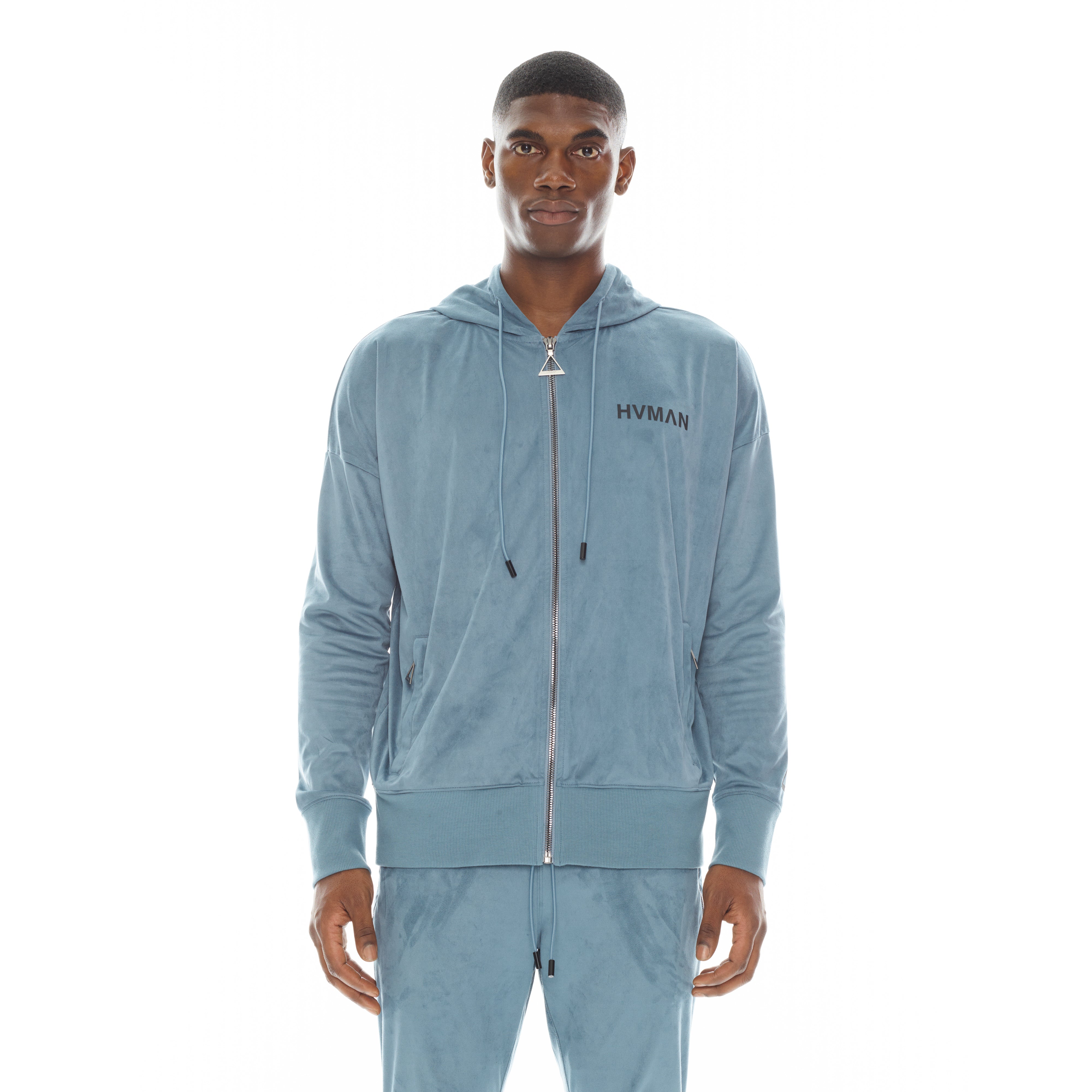 

Худи из микрофибры в цвете Dusk Blue HVMAN, синий