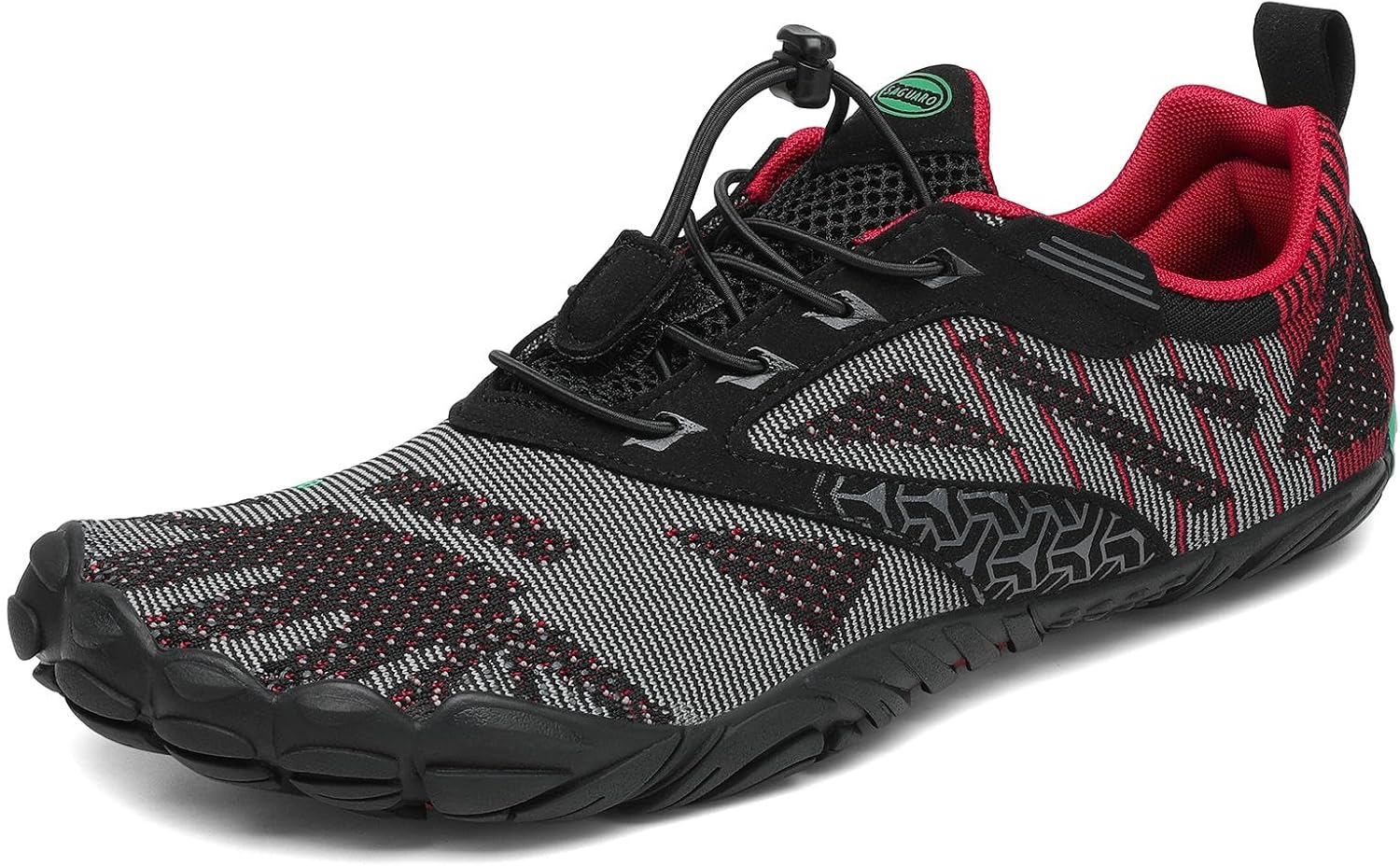 

SAGUARO Женские и мужские кроссовки для бега, минималистичные кроссовки для трейлраннинга, с широким носком и нулевым перепадом высоты подошвы, для кросс-тренинга на открытом воздухе, красный