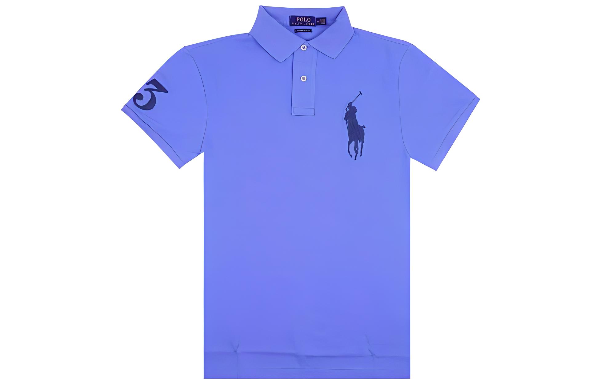 

SS22 Футболка поло мужская синяя Polo Ralph Lauren