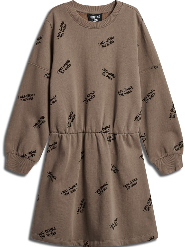 Платье Sometime Soon Verstellbare Taille Dress L/S Stsmolly Mädchen, цвет CARIBOU — фото 4