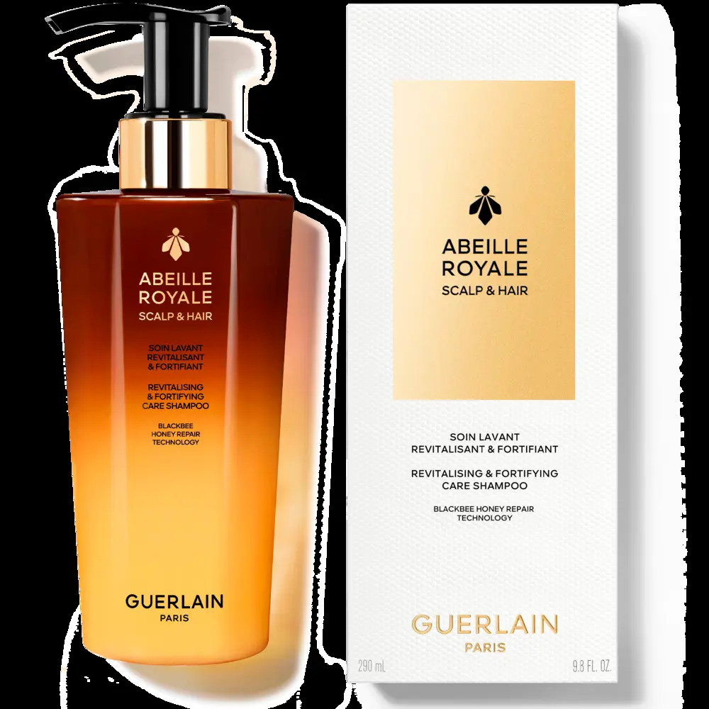 Шампунь Abeille royale scalp & hair champú revitalizante y fortificante Guerlain, 290 мл. — фото 2