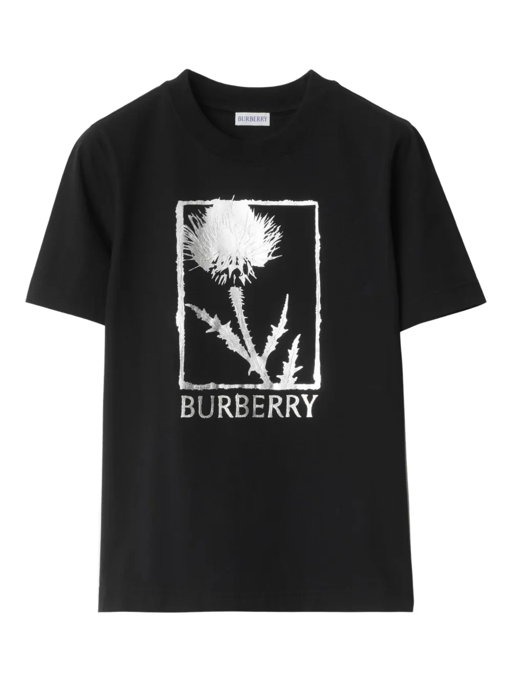 

Футболка с принтом BURBERRY, черный