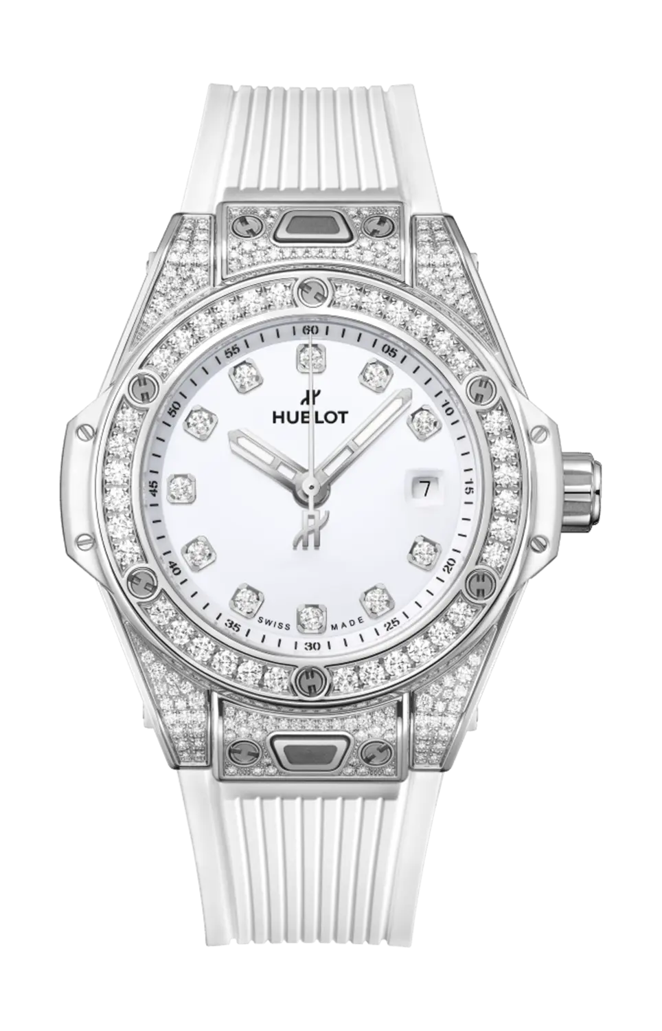 

Часы Hublot Big bang one click steel с бриллиантами 33 мм