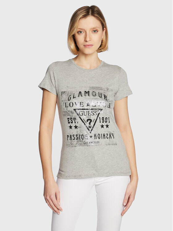 

Футболка стандартного кроя Guess, серый