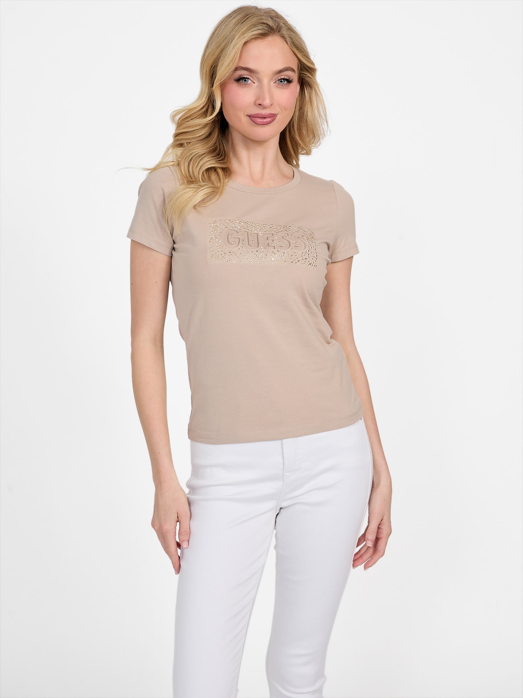 

Футболка Eco Adabelle Guess Factory, цвет velvet taupe