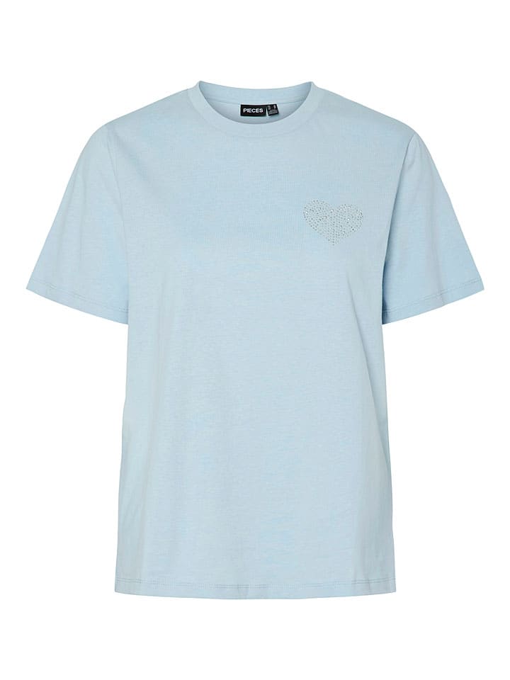 

Футболка Pieces, светло-синий
