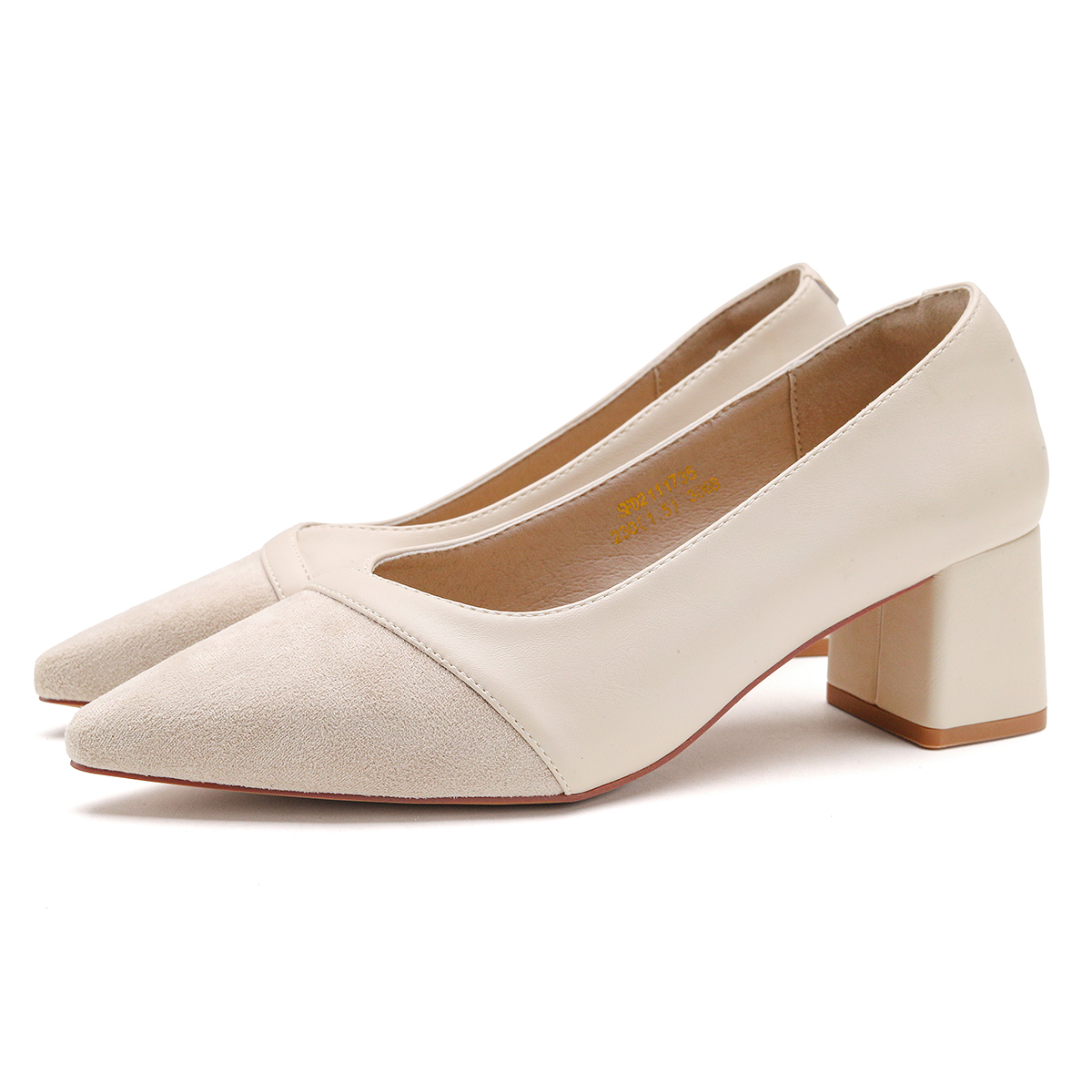 Женские повседневные туфли на массивном каблуке SAFIYA, Beige