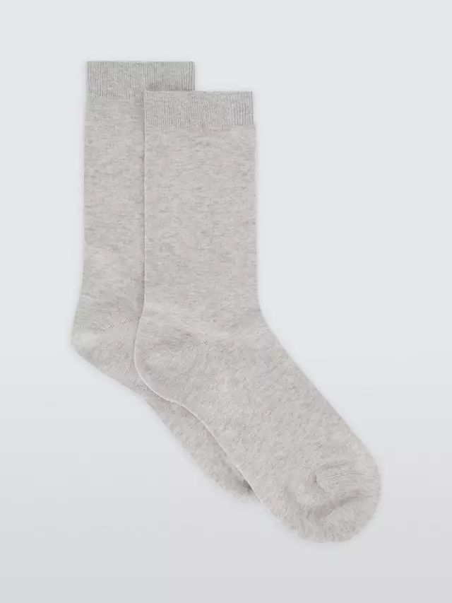 

Носки John Lewis Cotton Cashmere Blend Ankle, серый